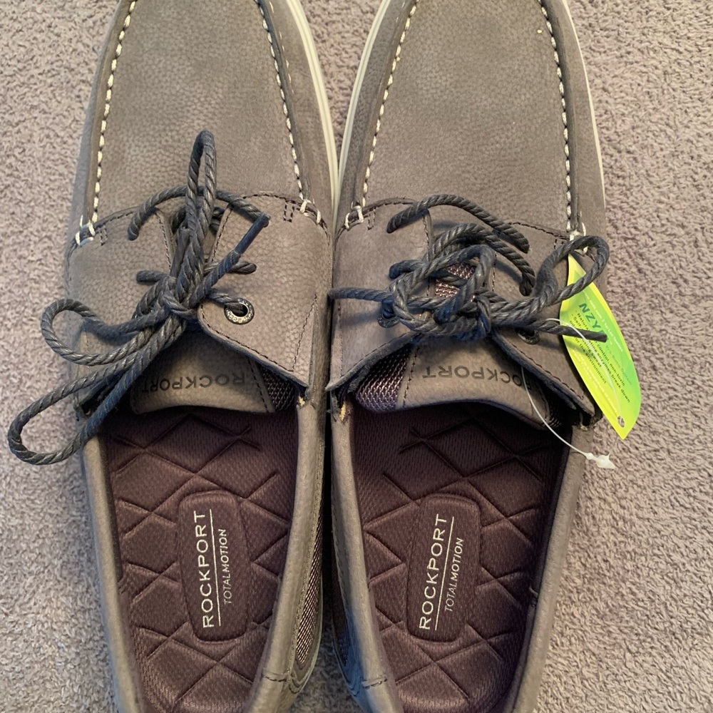 Rockport Men's Total Motion Gray Boat Shoes